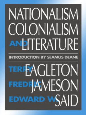 cover image of Nationalism, Colonialism, and Literature